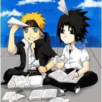 Kawai students Naruto and Sasuke 
